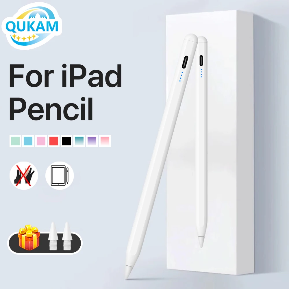 2025 Stylus Pen With LED For iPad A16 Air 11 5 4 Pro 11th 13 12.9 M4 M3 M2 Pens 10th 9th Generation Mini 7 6 iPad Pencils