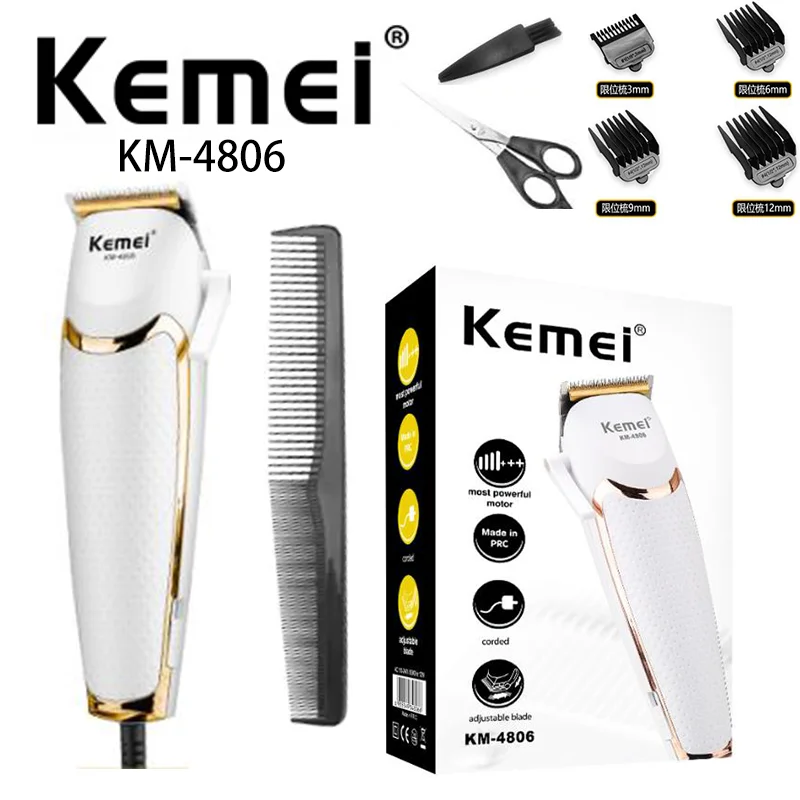

Kemei Electric Hair Clipper KM-4806 Cheap Hair Trimmer Salon Professional Trimmer Barbearia Profissional Acessorios China