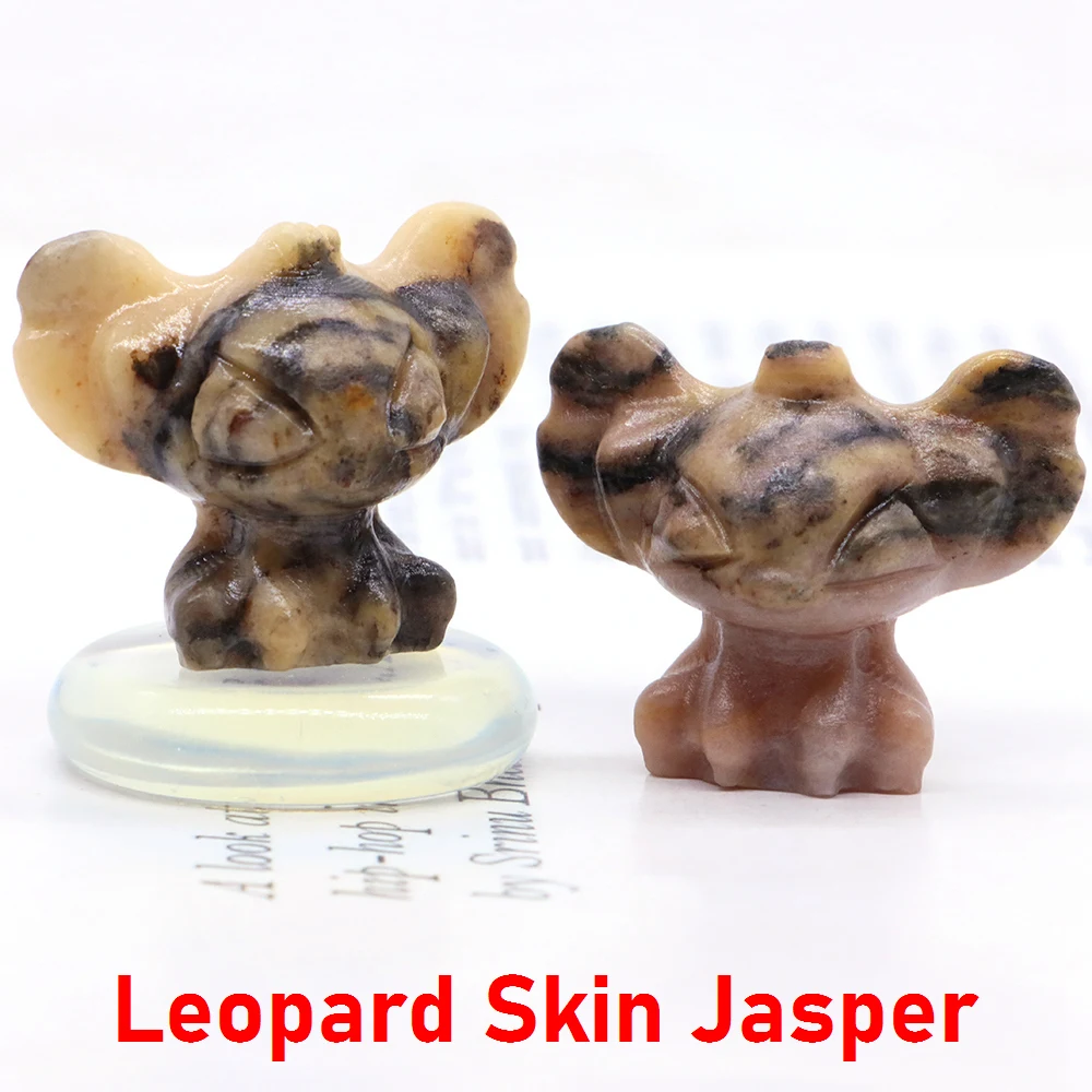 Natuursteen Gesneden Kat Standbeeld, Genezing Reiki Kristal Dier