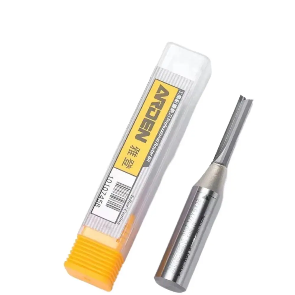 Wood Milling Cutter Carbide Straight Slot Milling Cutter 1/2 Shank 2 Flute End Mill Straight End Mill Woodworking