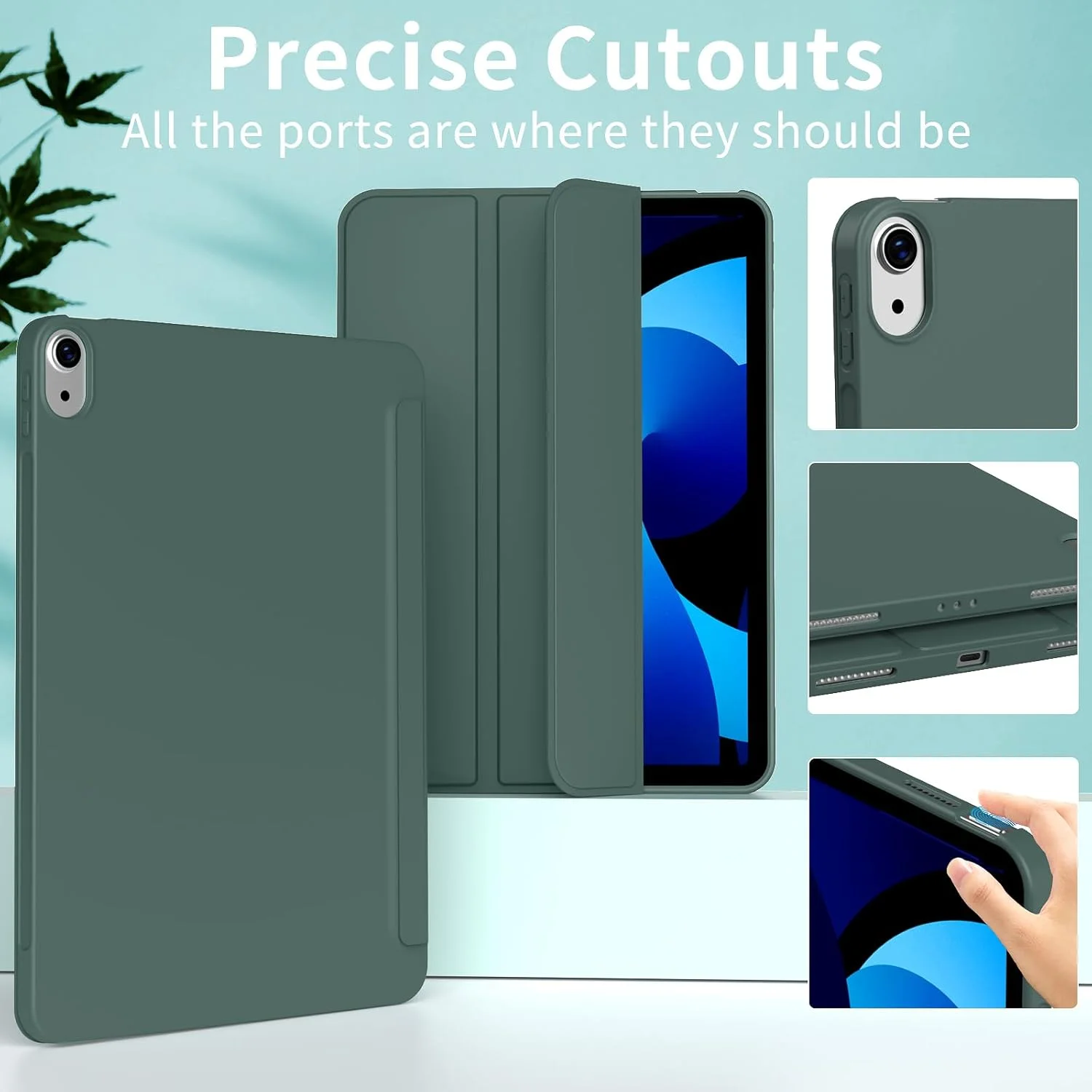 Versatile Trifold Stand Smart Cover with Soft TPU Back