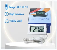 Mini LCD Car Digital Thermometer Hygrometer Temperature Indoor Outdoor Temperature Sensor Humidity Meter Gauge Instruments