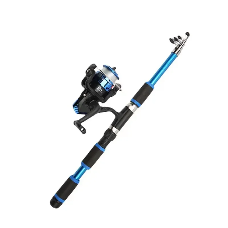 Telescopic Fishing Rod and Spinning Reel Travel Set 5