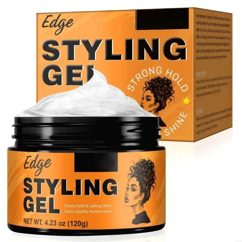 Strong Hold Hair Gel Hair Styling Gel Fast Drying Long Lasting Styling Defining for Daily X7JA