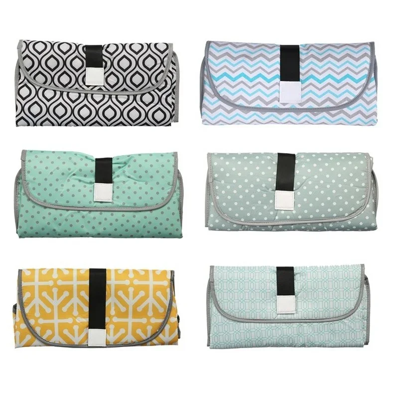 Diaper Changing Pad Baby All-polyester Convenient Universal Waterproof Nursing Diaper Changing Pad 17 Colors In Stock