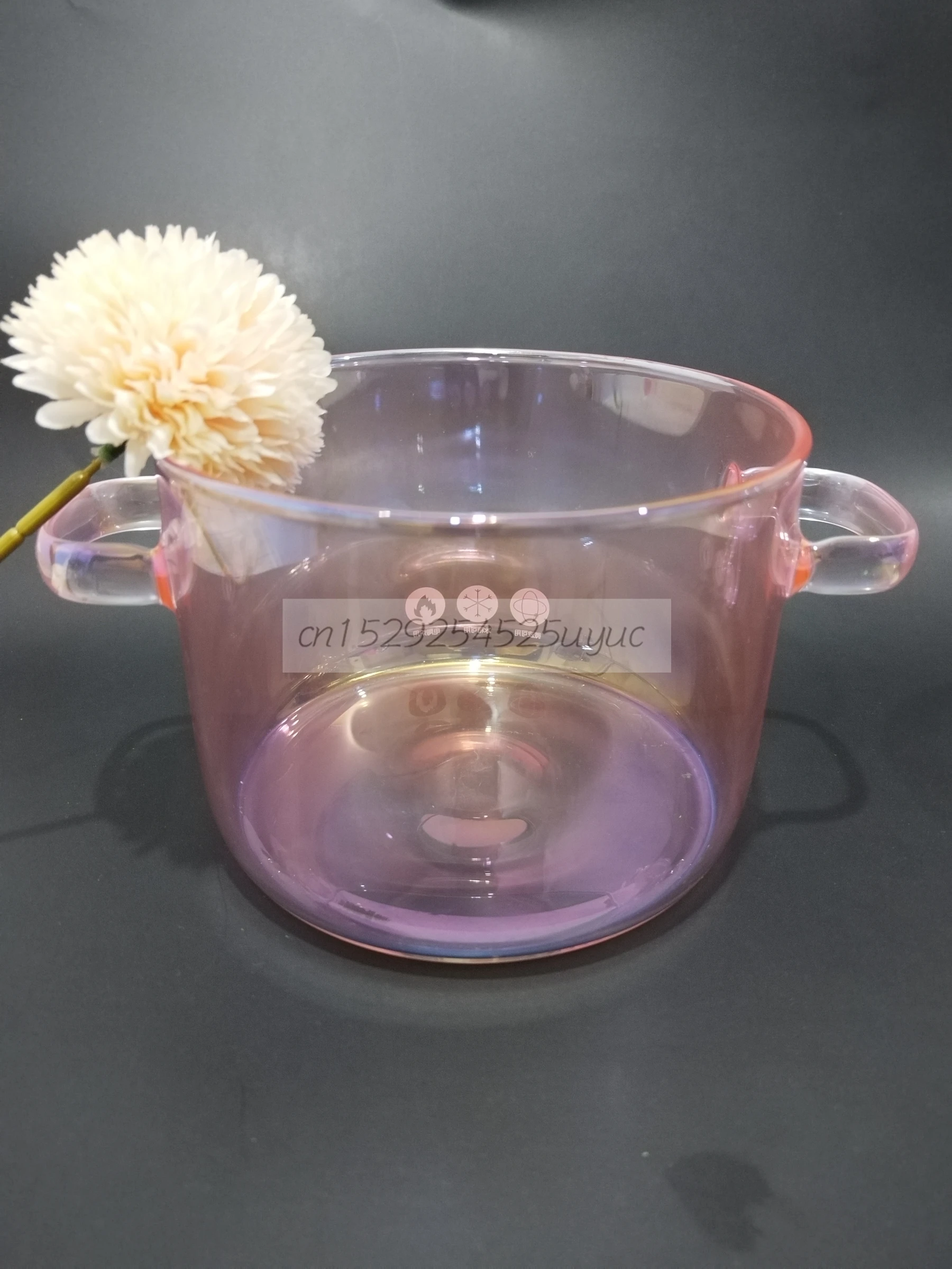 Pink Glass Cooking Pot, Clear Pots for Cooking, Glass Pots for Cooking on  Stove, 7445018564589