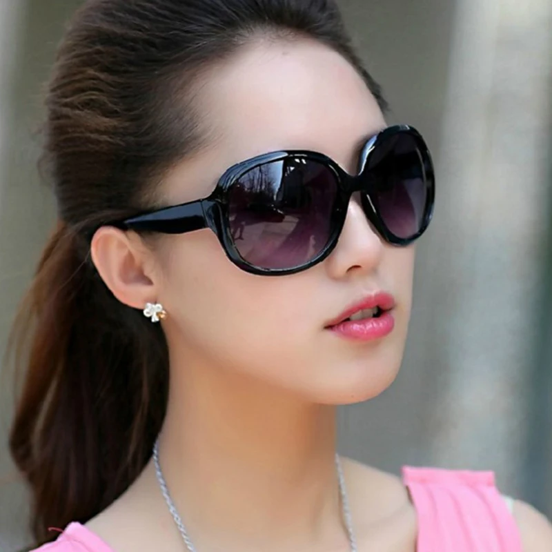 

Oversized Sunglasses Women Luxury Brand Designers Oval Sun Glasses Vintage Black Shades UV400 zonnebril dames