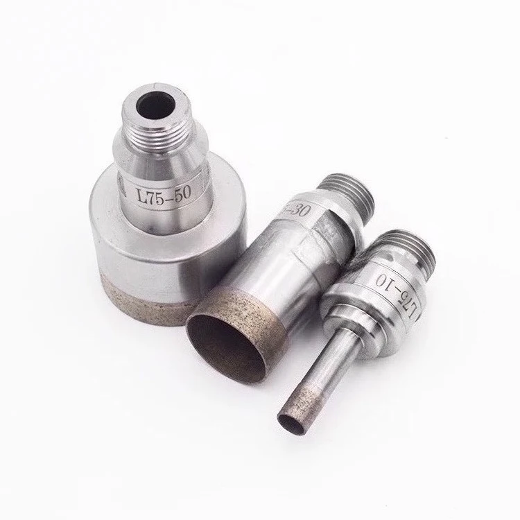3mm150mm, 소결 다이아몬드 유리 타일 코어 드릴 비트, 벨기에산 나사산 YG 1/2''