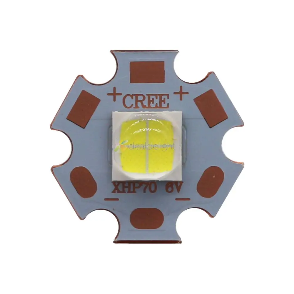 6Pドロップイン CREE XHP70.3 HI 6500K 高演色ledライト XHP70 6V 6500K Cool White, 5000K Neutral White, 3000K Warm