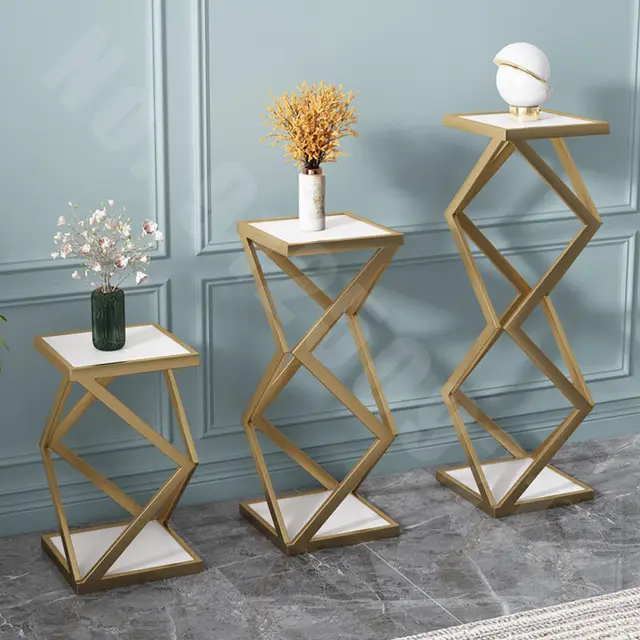 Simple European-style indoor flowerpot shelf floor-standing Side Table 1