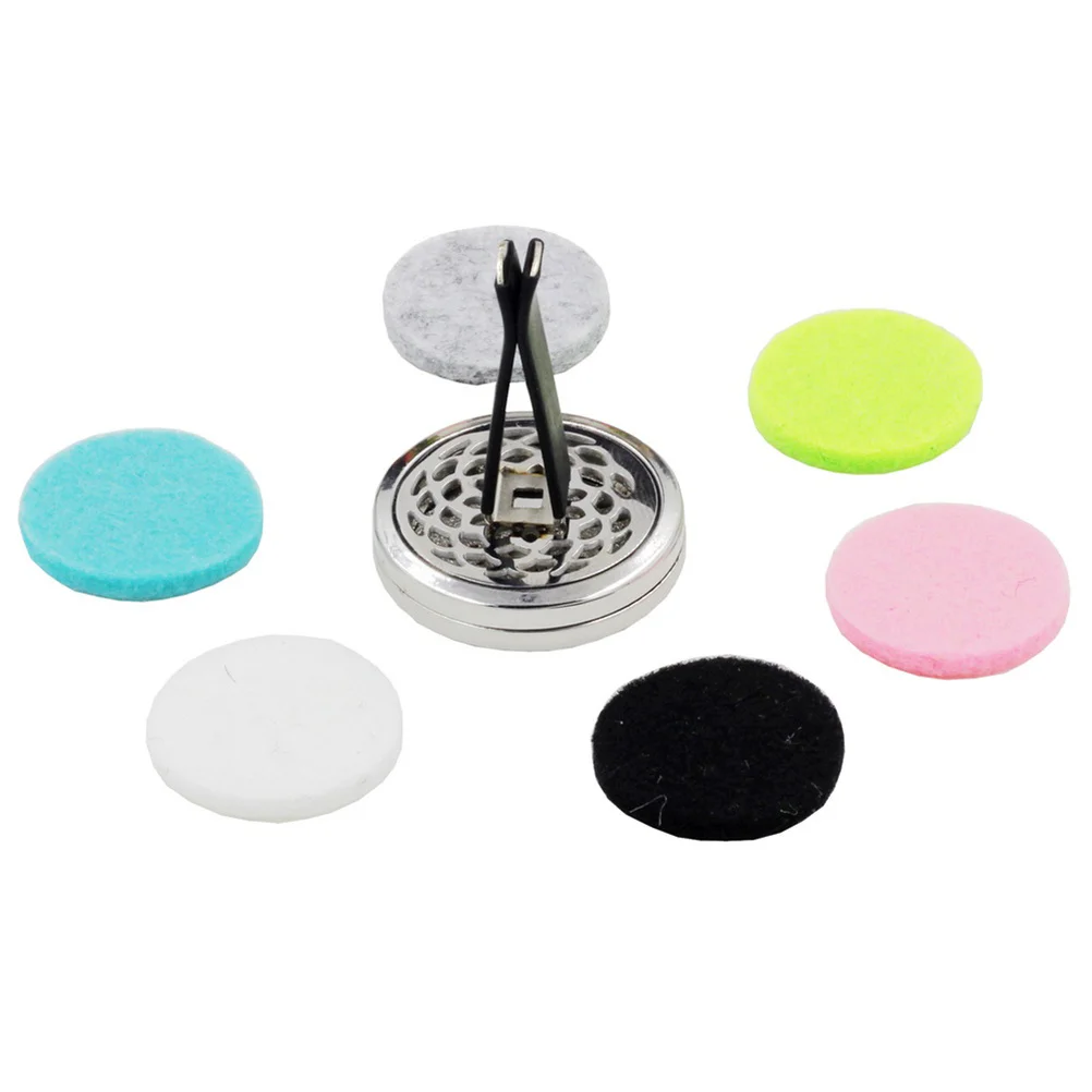 

Car Fragrance Diffuser Vent Clip Car Air Freshener Perfume Clamp Aromatherapy Essential Oil Diffuser with 10 Pcs Refill Pad -