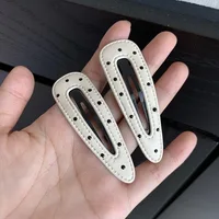 2Pcs Bla White Polka Dot Leather Hair Clips Women's Bangs BB Clips Sweet Cool Simple Hairpin Girl Hair Accessories - Image 6