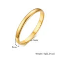 2mm Gold