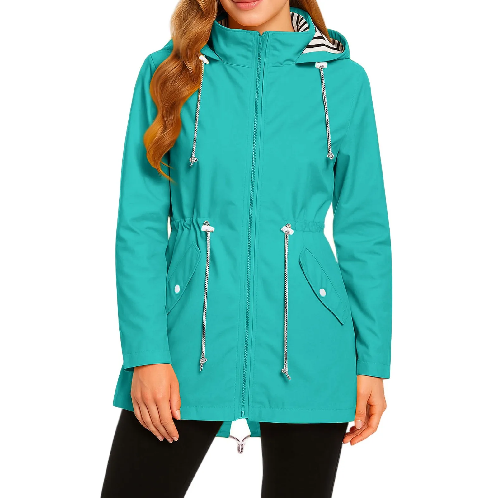 Ladies' Waterproof Long Raincoat – Perfect Gift