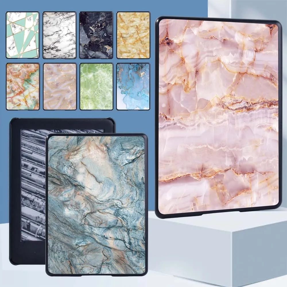 Custodia Per Kindle Paperwhite 1 5A/2 6Th/3 7Th/4 10Th/Kindle 10Th Gen 2019/8Th Gen 2016 Guscio Posteriore In Marmo Stampato