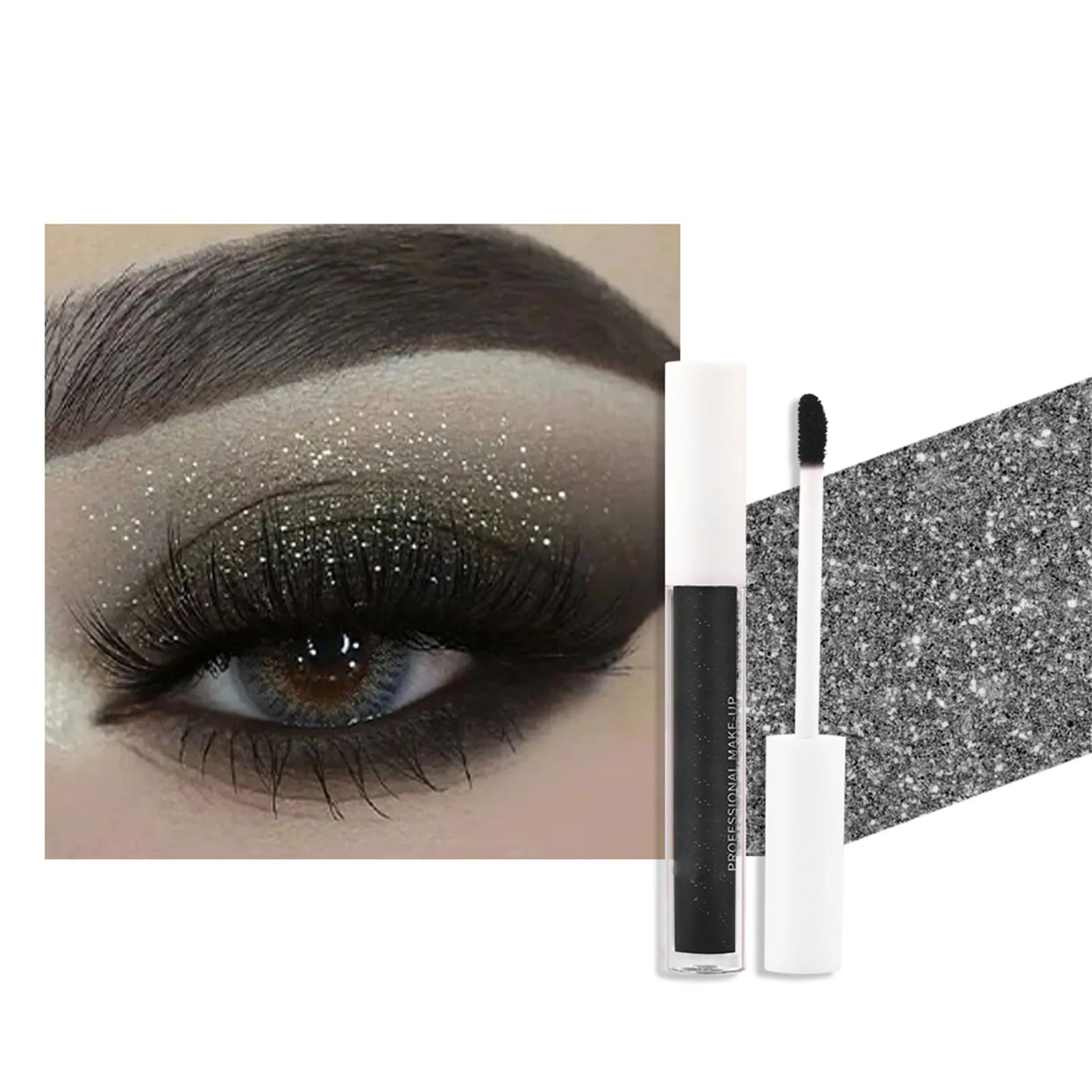 Black Glitter Eyeshadow GL10 Onyx, 5 Gram Jar –