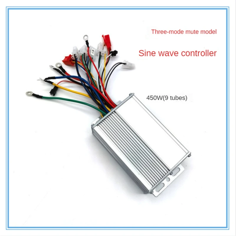 48V 60V 450W Sinusoidal Brushless 9 Tube Controller For Electric Bicycle E-Scooter Motorcycle Bldc Motor Controller