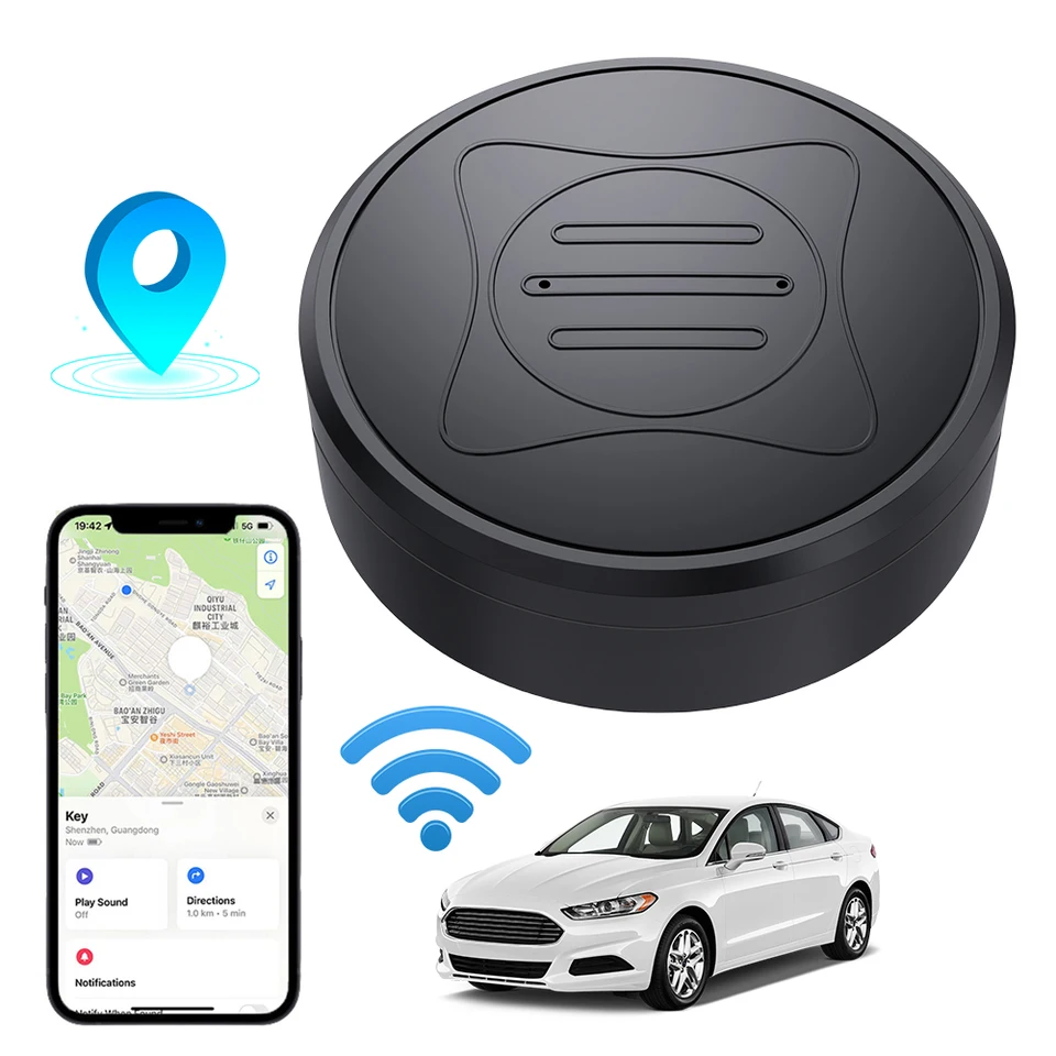 GeoFind GF10 4G GPS Tracker - Mini Real-Time Hidden Tracker For Car Dog Kids