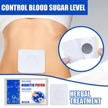 

Eelhoe Natural Herbal Diabetes Pads Belly Paste Personal Care Reduce High Blood Sugar Patch Diabetic Plaster Whole Body 6pcs