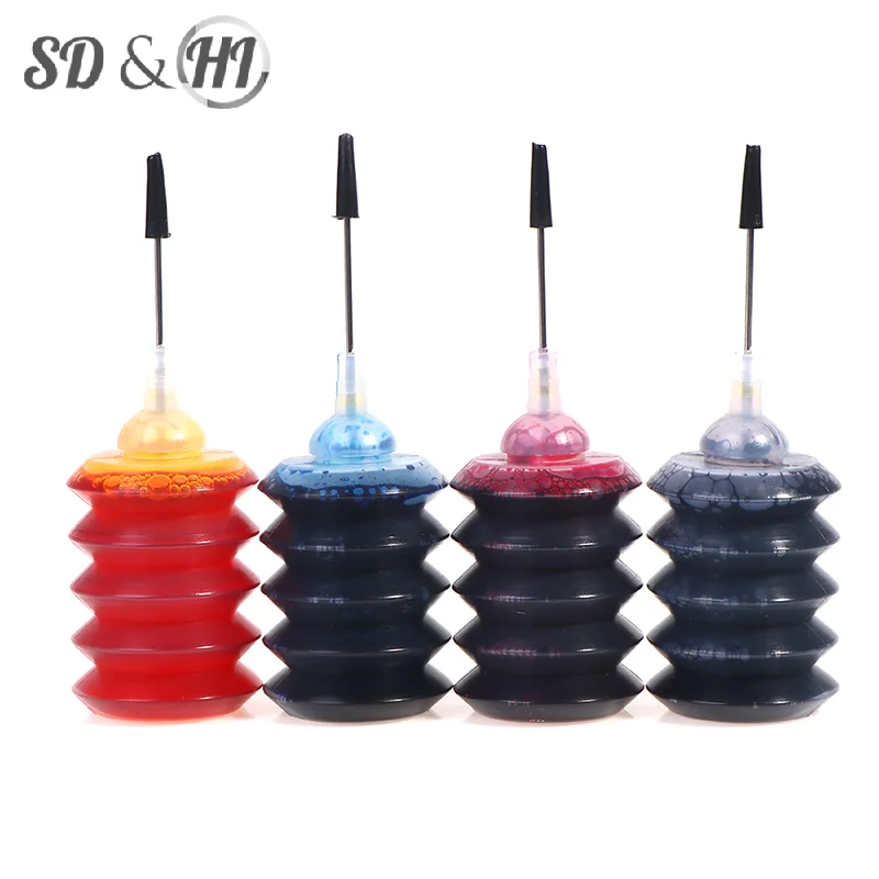 30ML Refill Dye Ink Kit For Brother For Iconic Brand For Epson For HP Printer Inkjet Printer Cartridge Printer ForHp 302 301 652 21 901