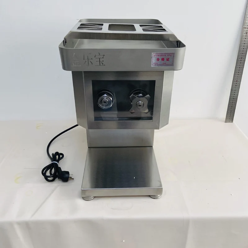 

250kg/H Commercial Electric Meat Slicer Grinder Vegetable Cutter Shred Machine 850W Home Automatic Food Chopper Chipper