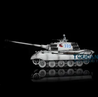 Toys 2.4G HENG LONG 1/16 King Tiger RC Tank 7.0 FPV 3888A 360° Turret Barrel Recoil TH17550-SMT4 2