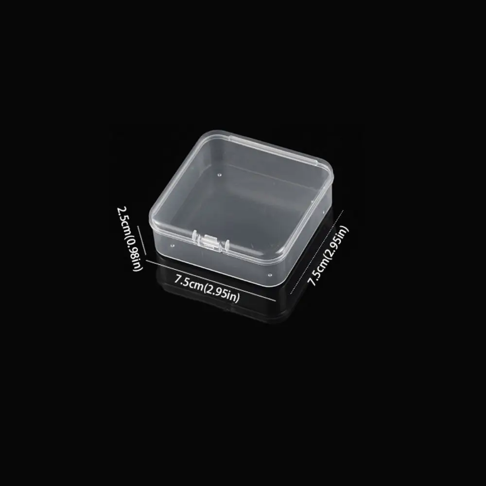 Compact Clear Multi-Purpose Storage Box with Lid for Jewelry and Accessories