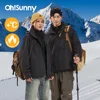 OhSunny Unisex Thermal Jackets Winter Plush Detachable Liner Camping Hiking 3 In 1 Soft Shell Coat Outdoor Windproof Waterproof 1