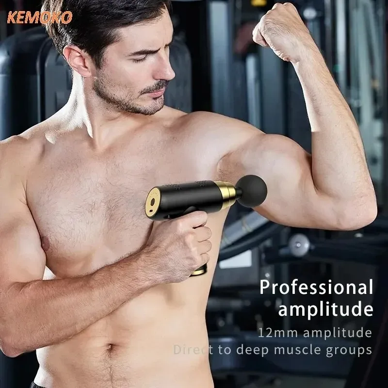 Portable Massage Gun Deep Tissue Muscle Electric Massager Pain Relief For Body Neck Back Relaxation Fitness Slimming
