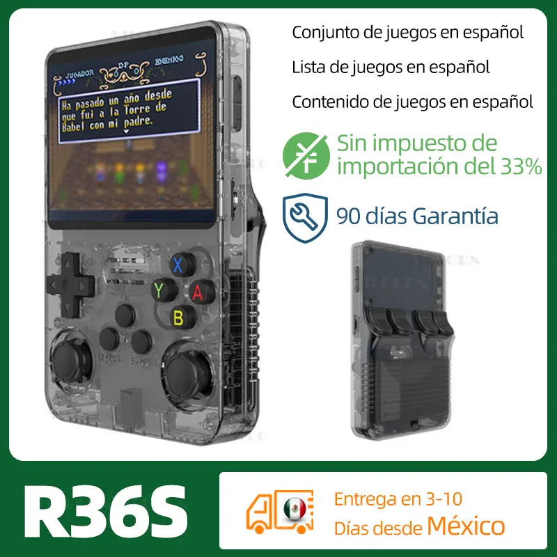 Keyboy R36S - Consola de juegos retro portátil con 64G integrada, más de 15.000 juegos clásicos, sistema Linux de código abierto, pantalla IPS de 3.5, reproductor de vídeo portátil Keyboy R36S - Consola de juegos retro portátil con 64G integrada, más de 15.000 juegos clásicos, sistema Linux de código abierto, pantalla IPS de 3.5, reproductor de vídeo portátil