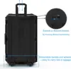 Waterproof Hard Case, 33"x 21"x 14", Equipment Case with Wheels/Customizable Foam,Gear Roller Case for cameras lenses Camcorder, 6