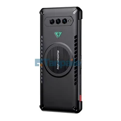 Tanpaile Cooling Magnetic Shockproof Heat Dissipation Back Cover for Black Shark 5 RS (Black Case)