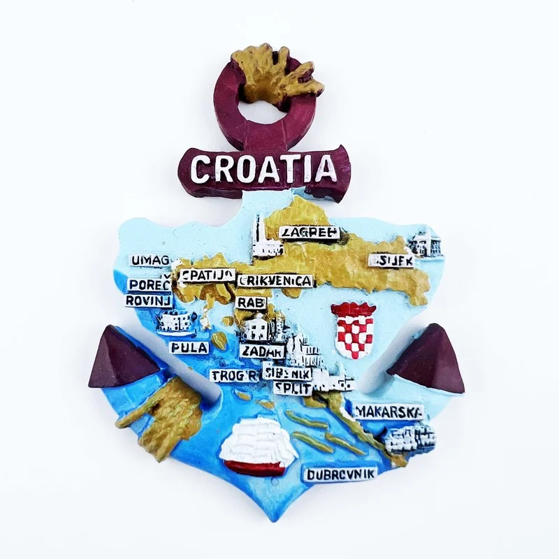 Croazia magneti magnetici per il frigo Cy Spl razr PULA Souvenir turistici Gts di viaggio decorazione della casa adesivo collezione artigianale  15