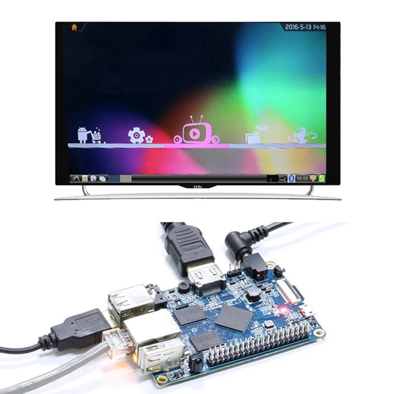Orange Pi PC Arm   H3 1GB DDR3 4 ھ 1.6G  ҽ  ȵ̵4.4,  