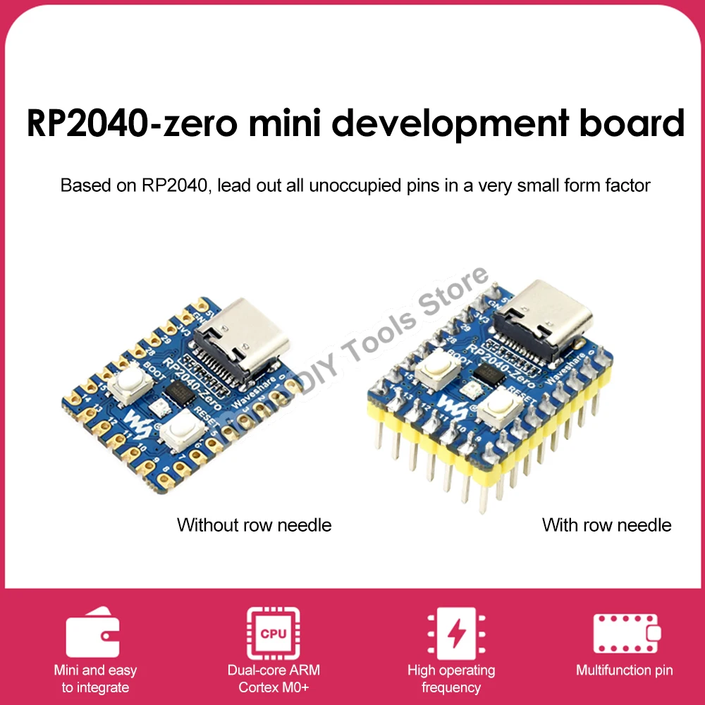

RP2040-Zero RP2040 for Raspberry Pi Microcontroller PICO Development Board Module Dual-core Cortex M0+ Processor 2MB Flash