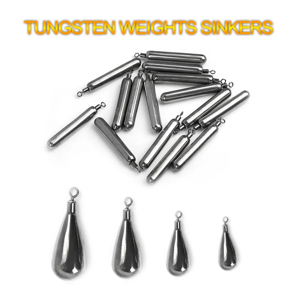 Fishing Tungsten Weights Sinkers Jig Japan Hook Teardrop Jig Head Drop