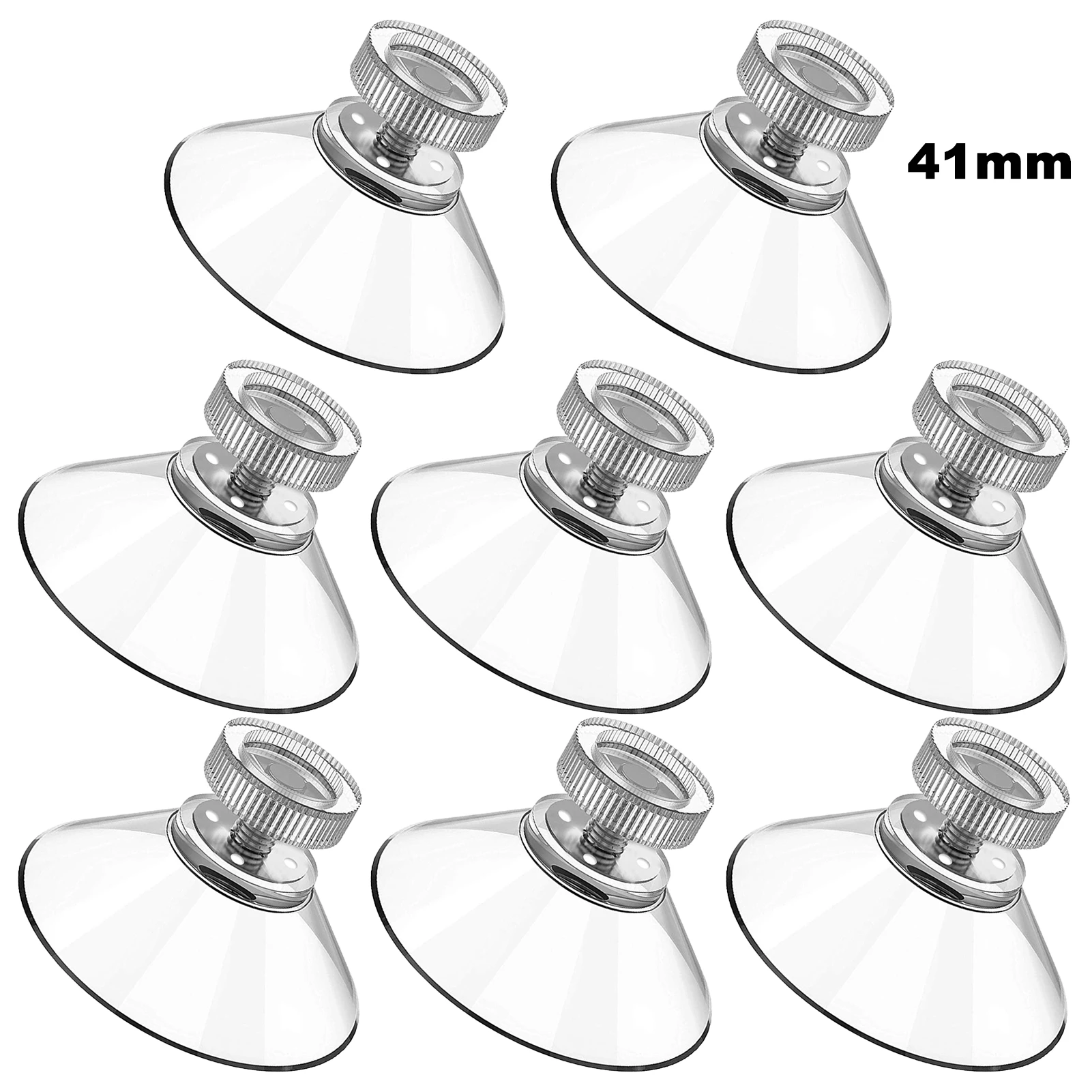 

8pcs Suction Cup Bathroom Waterproof For Glass Table Top Space Saving Mirror Reusable Towel Hook Heavy Duty Shower Clear PVC