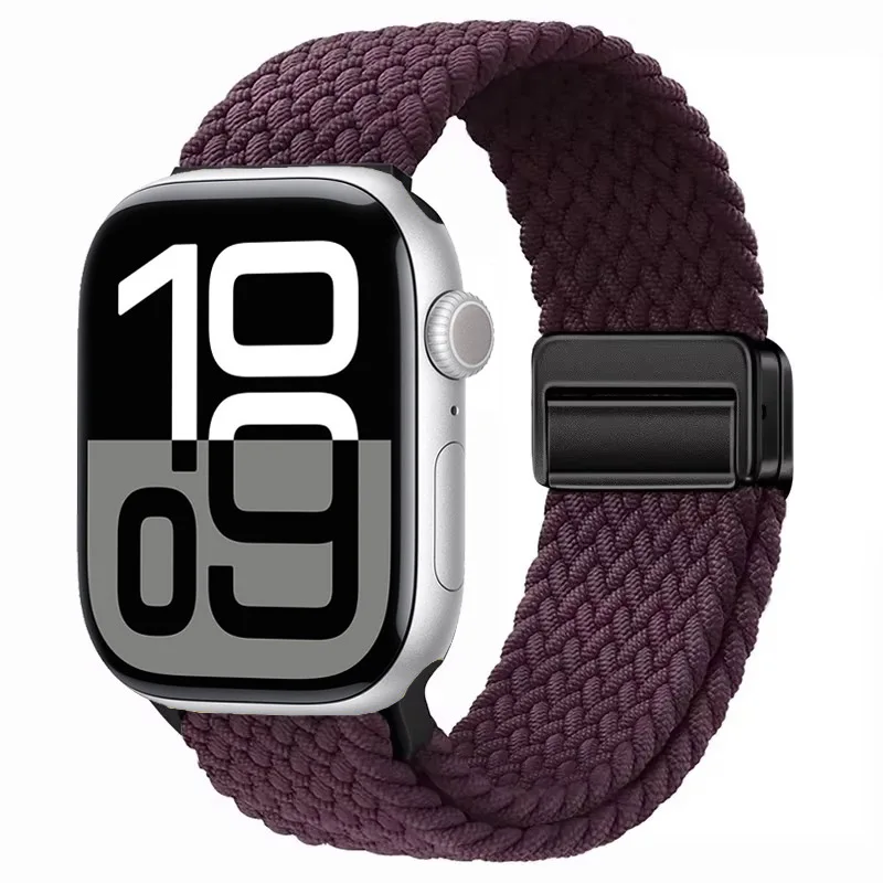 Nylon Braided Magnetic Strap for Apple Watch - Comfortable and Stylish Design