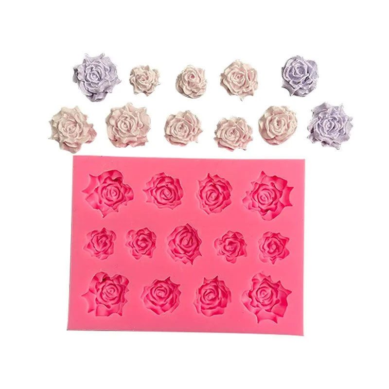 

Size Rose Camellia Silicone Mold Flower Shape Fondant Cake Chocolate Dessert Pastry Decoration Kitchen Baking Accessories Tools