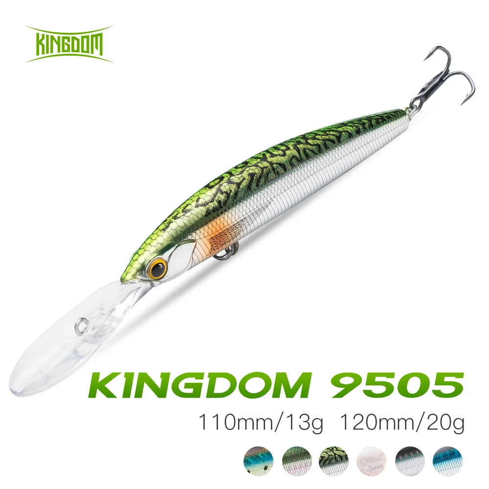 Kingdom Suspending Minnow Fishing Lure Trout Crankbait 13/20g Wobblers Hard  Bait Carp Striped Bass Pesca SwimBait Fishing Tackle