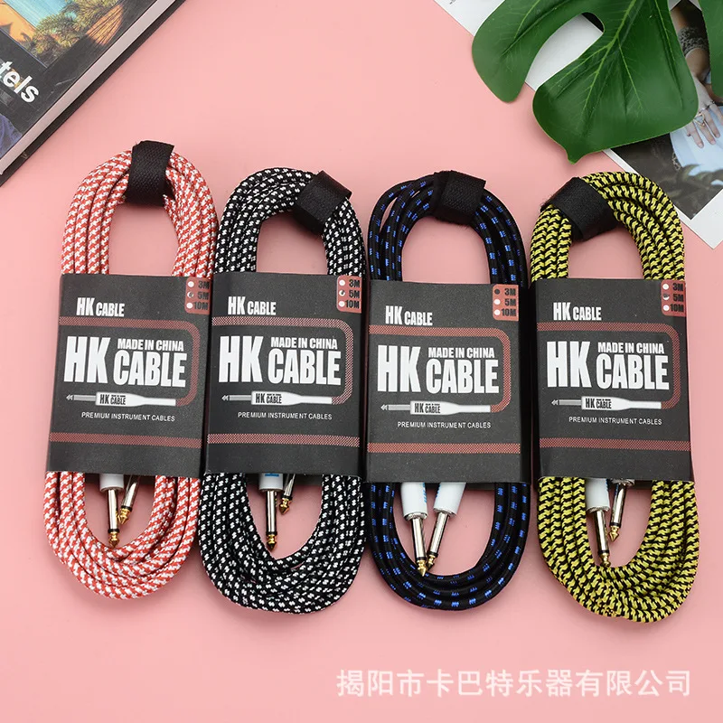 

Electric Guitar Cable Wire Cord 3m 5m No Noise Shielded Bass Cable for Guitar Amplifier Accessories Musical Instruments