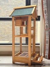  Large Wooden Birdhouse Outdoor Swing Carrier Hummingbird Animal House Breeding Cage Parrot Budgie Jaulas Para Pajaros Pet House 