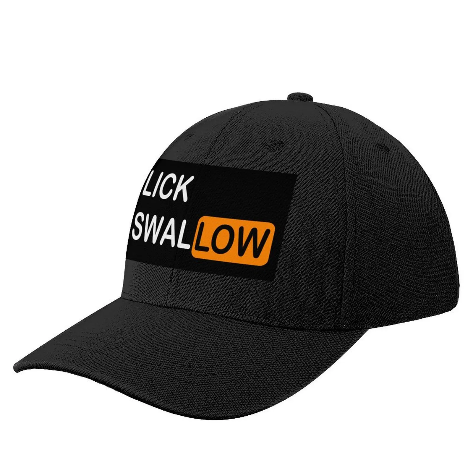 

I Lick I Swallow Black Baseball Cap Luxury Man Hat party Hat Luxury Brand Sunhat Men's Women's