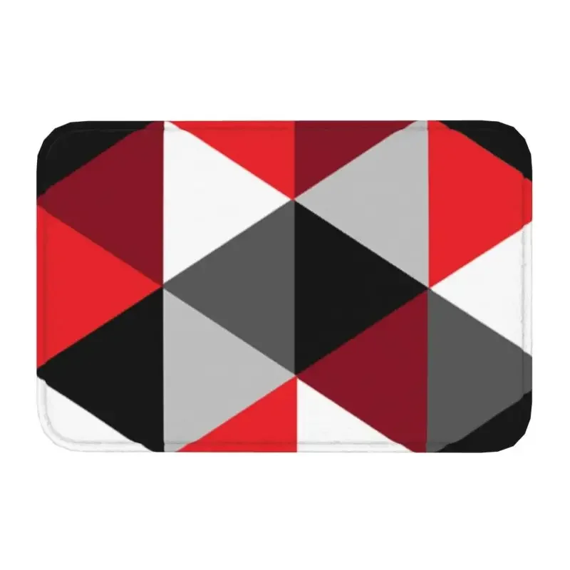 

Colorful Triangle Geometric Pattern Doormat Non-Slip Entrance Kitchen Bathroom Door Floor Mat Abstract Living Room Rug Carpet