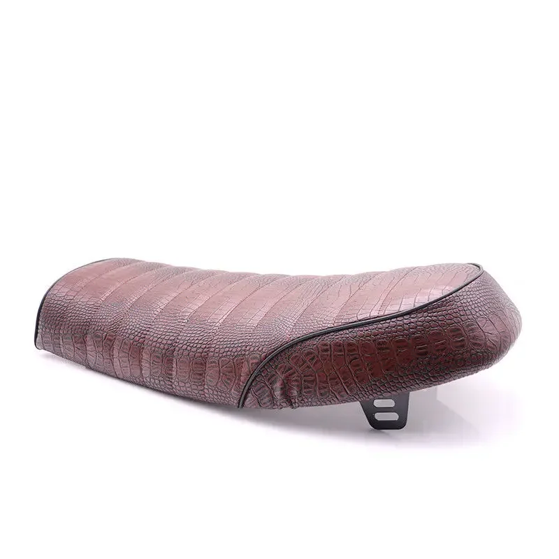 

Коричневое плоское сиденье из крокодиловой кожи для Harley GT Honda Kawasaki Suzuki BMW