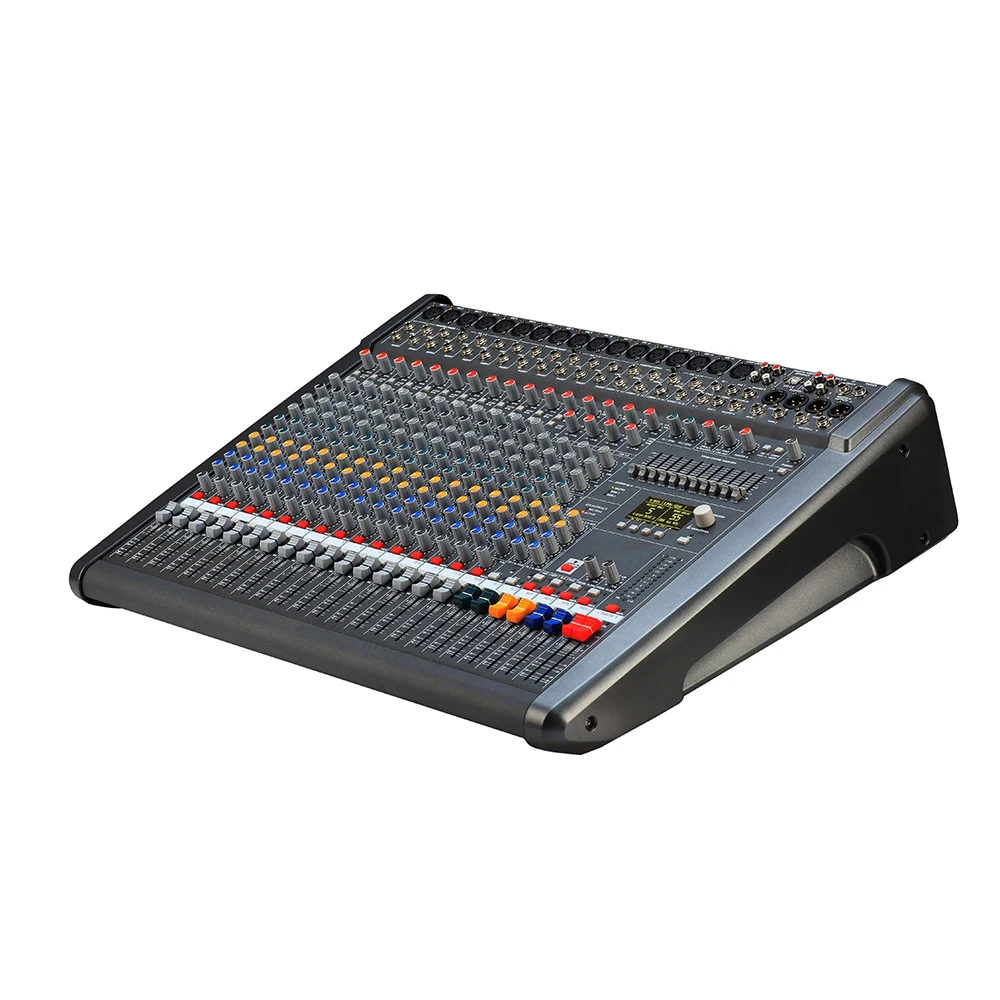 Dynocord Powermate 1600-3 Mixer OLED Screen 16 Channel Mixer Power Amplifier 1200Watt X2 Mixing Console