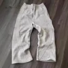 Washed American Retro Striped Print Loose Casual Straight Leg Trousers Simple Fashionable Women's Full-Length Pants