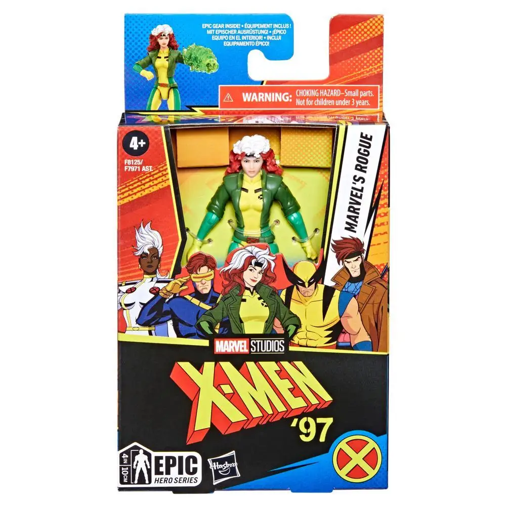 thumbnail image 1 of Figuras de acción de 4 pulgadas de la serie Epic Hero X97 de Hasbro Marvel Studios X-Men: Wolverine, Cyclops y Rogue, 1 of 5