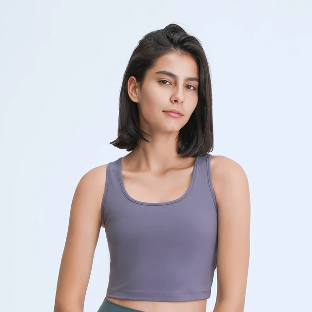 Yoga Crop Tops • Cropped Workout Tank Tops • Sports Croptop Bra