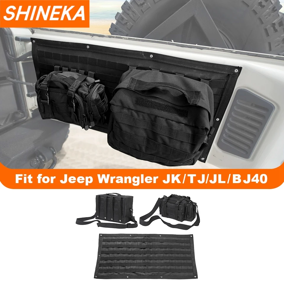 7xBlack Tailgate Storage Bag Multitool Kit Organizer Pocket For Ford - View #11